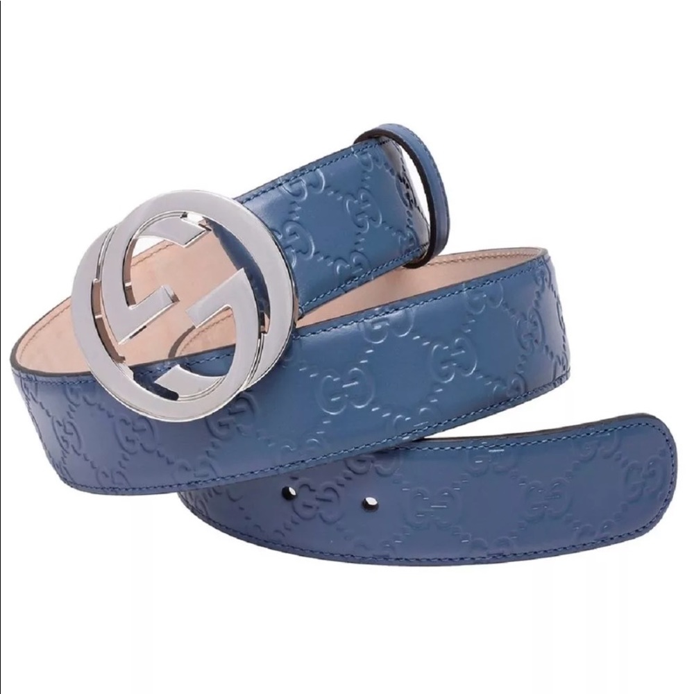 AUTHENTIC BLUE GUCCI BELT.